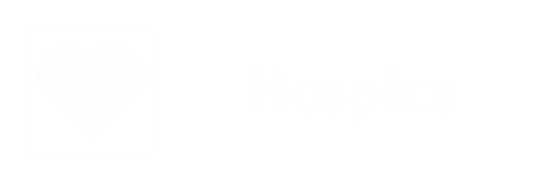 Hospice Engraved Hospital Sign with Heart Symbol