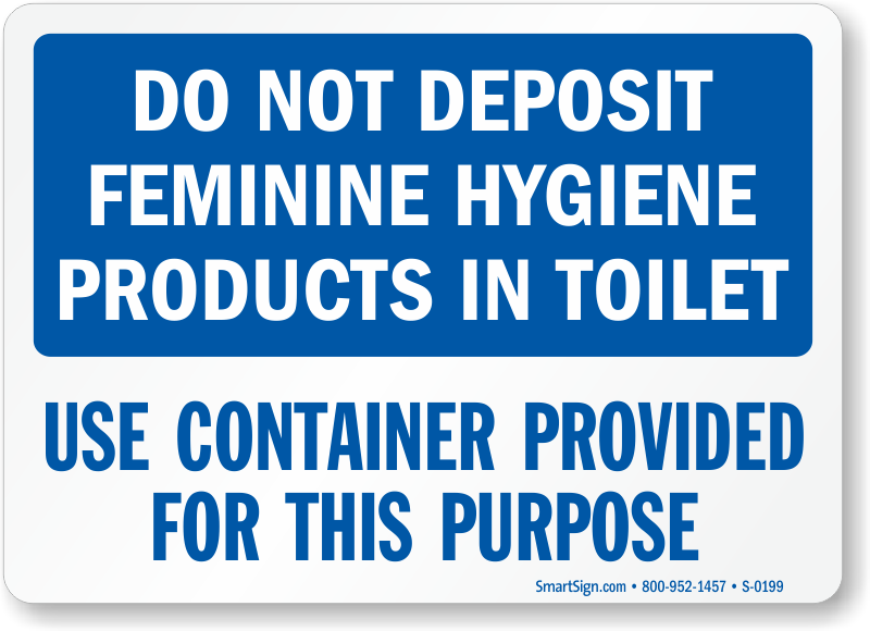 Bathroom Hygiene Signs | Restroom Hygiene Signs