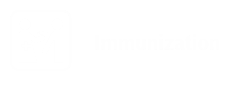 Immunization Engraved Sign with Vaccines Symbol