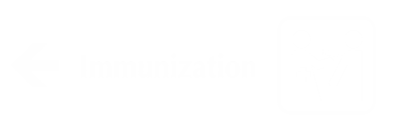 Immunization Engraved Sign, Vaccines, Left Arrow Symbol