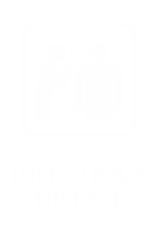 Infectious Disease Engraved Hospital Sign