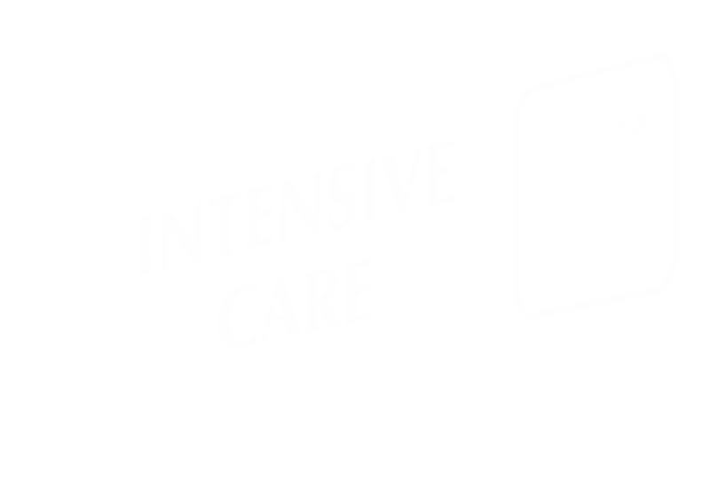 Intensive Care Corridor Projecting Sign