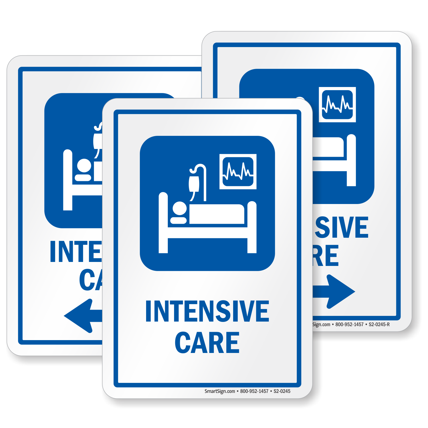 Intensive Care Hospital ICU Sign Patient On Drip ICU Symbol SKU S2 0245