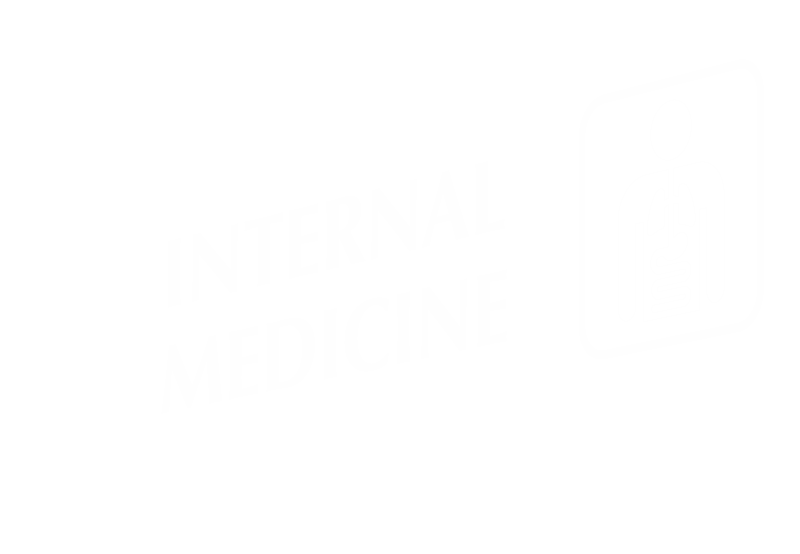 Internal Medicine Corridor Projecting Sign