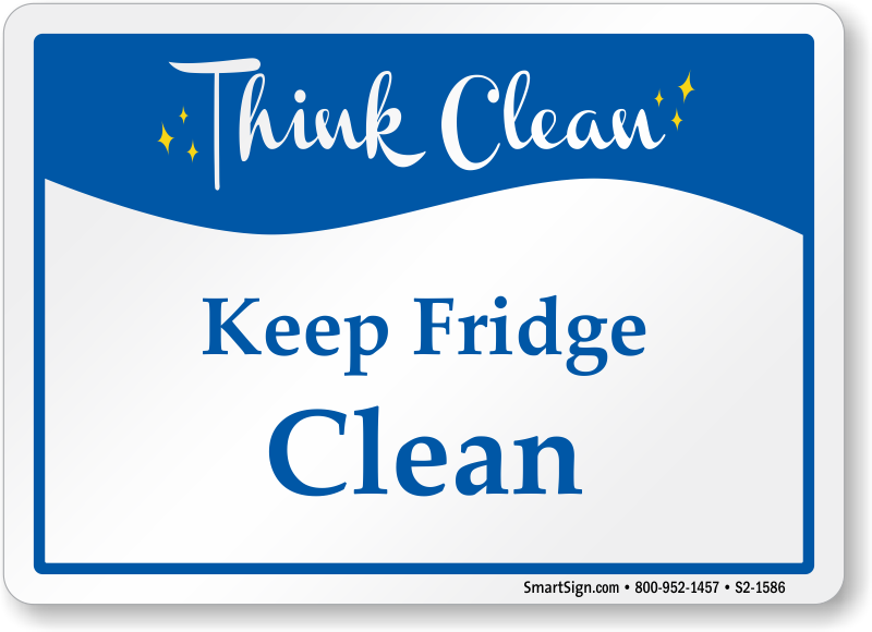 Think Clean Signs | MyDoorSign.com