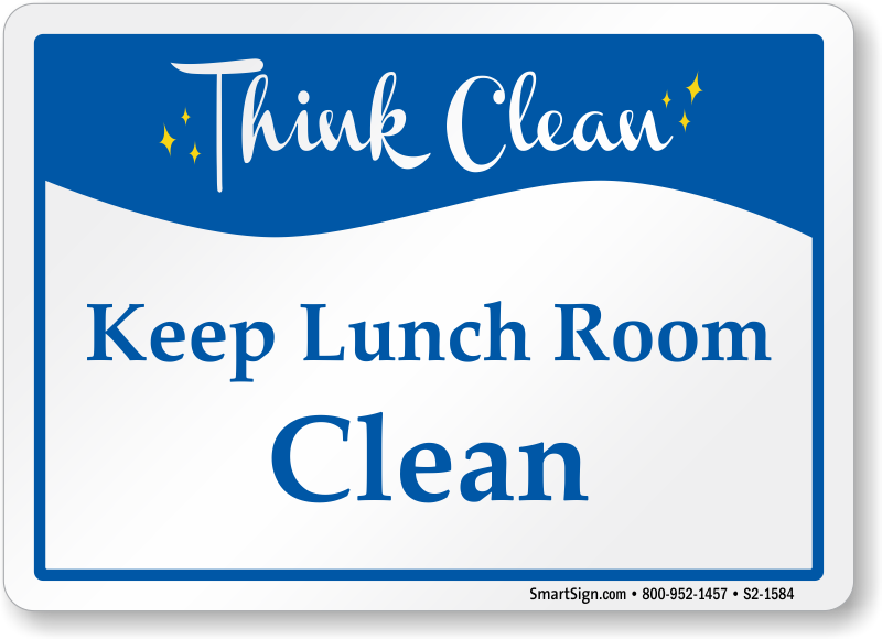 Think Clean Signs | MyDoorSign.com