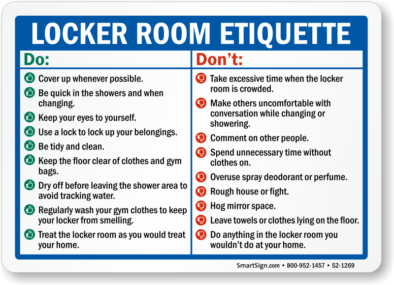Locker room etiquette | McArthur Towel and Sports