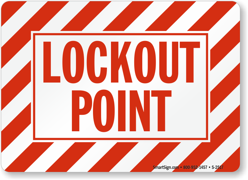 Lockout Point Labels - Color-Coded Lockout Tagout Labels