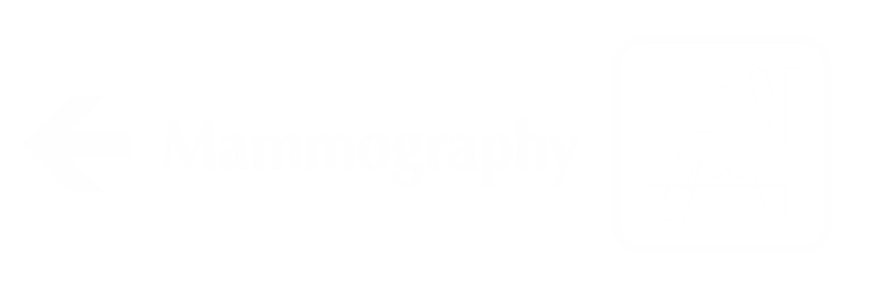 Mammography Engraved Sign with Breast Imaging Left Symbol