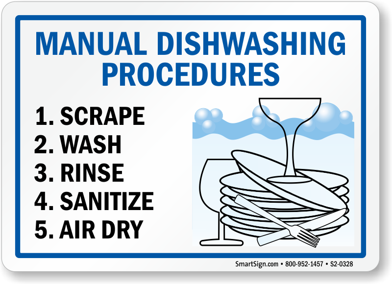 manual-dishwashing-scrape-wash-rinse-sanitize-air-dry-sign-sku-s2-0328