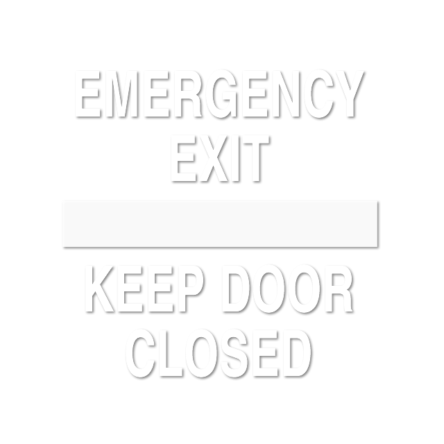 Emergency Exit Keep Door Closed