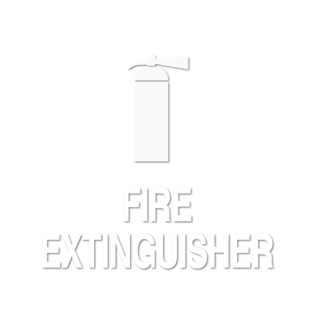 Fire Extinguisher, with Graphic