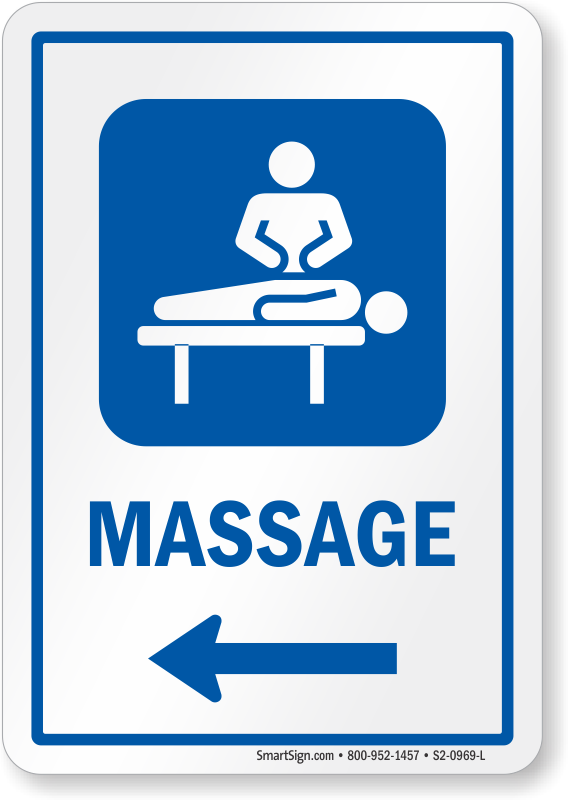 Massage Signs - Custom Massage Slider Signs