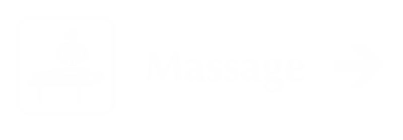 Massage Engraved Sign, Masseur, Right Arrow Symbol