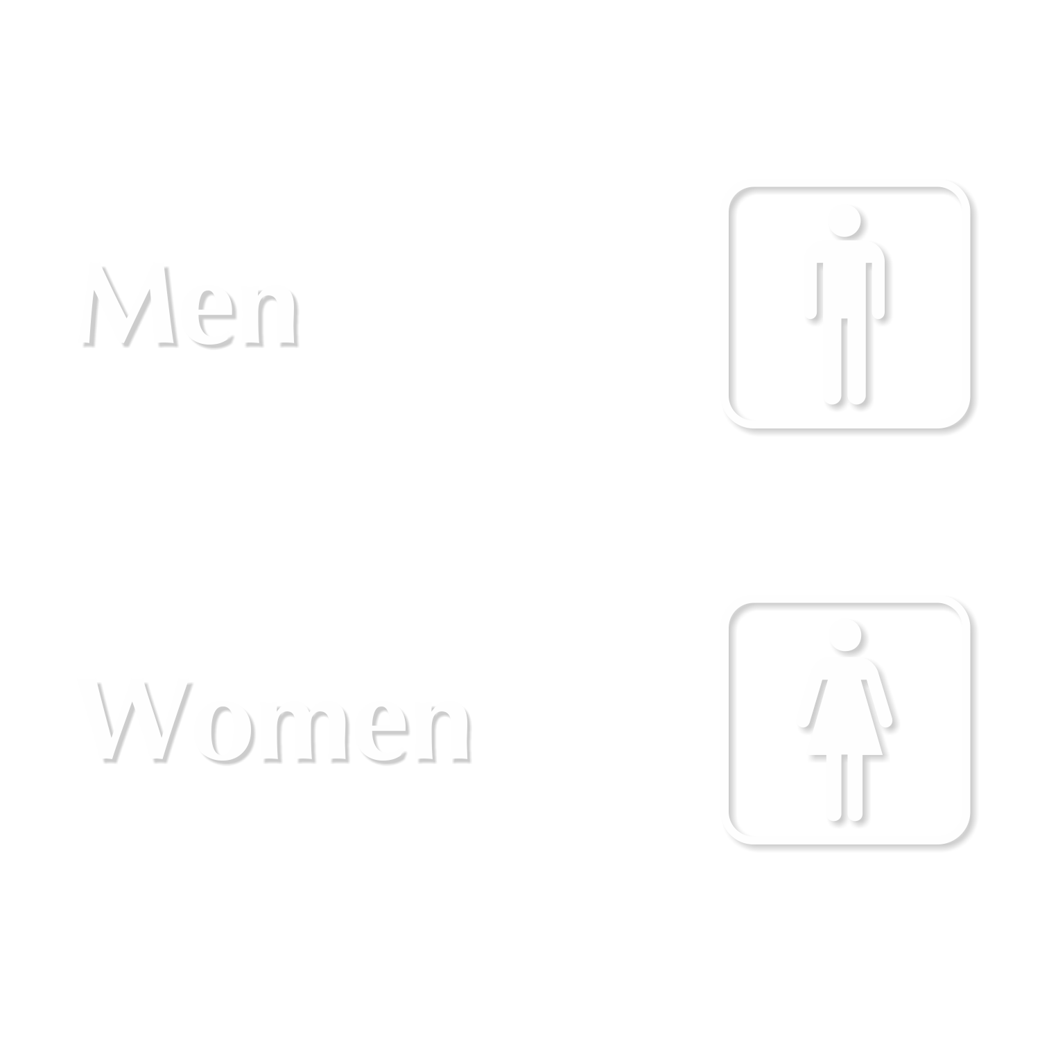 Men and Women Engraved Signs Kit