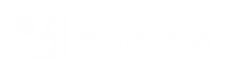 Microbiology Engraved Sign with Microscope and Bacteria's Symbol