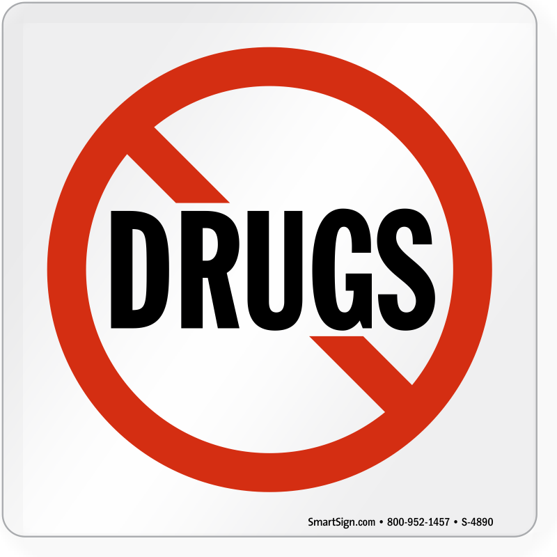 No Drug Signs | Custom No Drug Signs - Fast & Hassle free ...