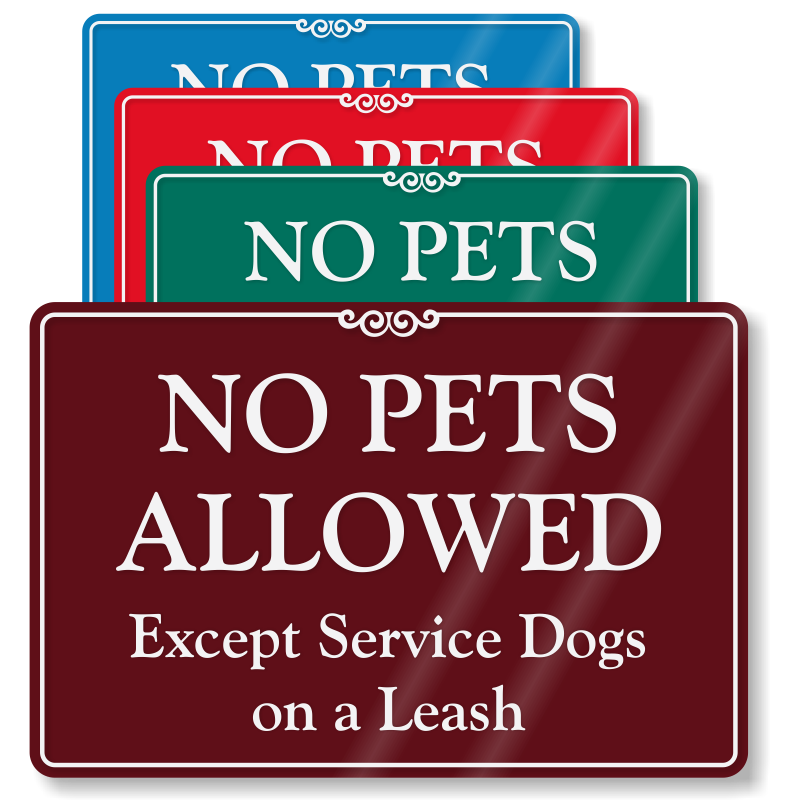 Service Animal Signs