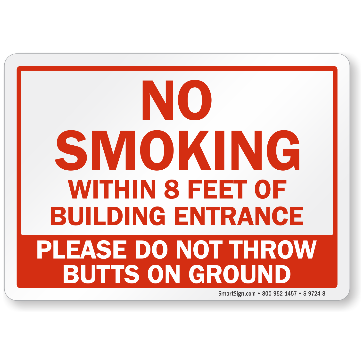 No Smoking Chalk Corner Double-Sided Weather-Resistant Yard Sign 18x12 CGSignLab 