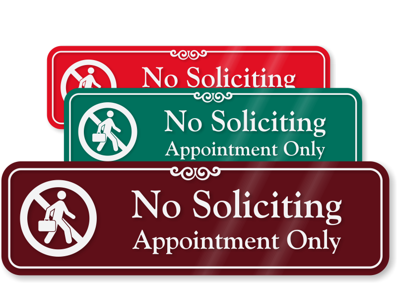 no soliciting signs no soliciting decals