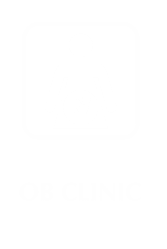 OB Clinic Engraved Sign, Mother And Child Symbol