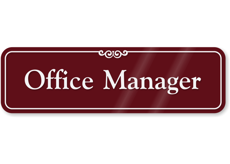 Office Manager Wall Sign , SKU: SE-2425