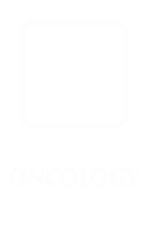 Oncology Engraved Hospital Sign with Cancer Cell Symbol