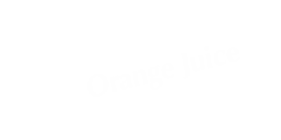 Orange Juice Tabletop Tent Sign