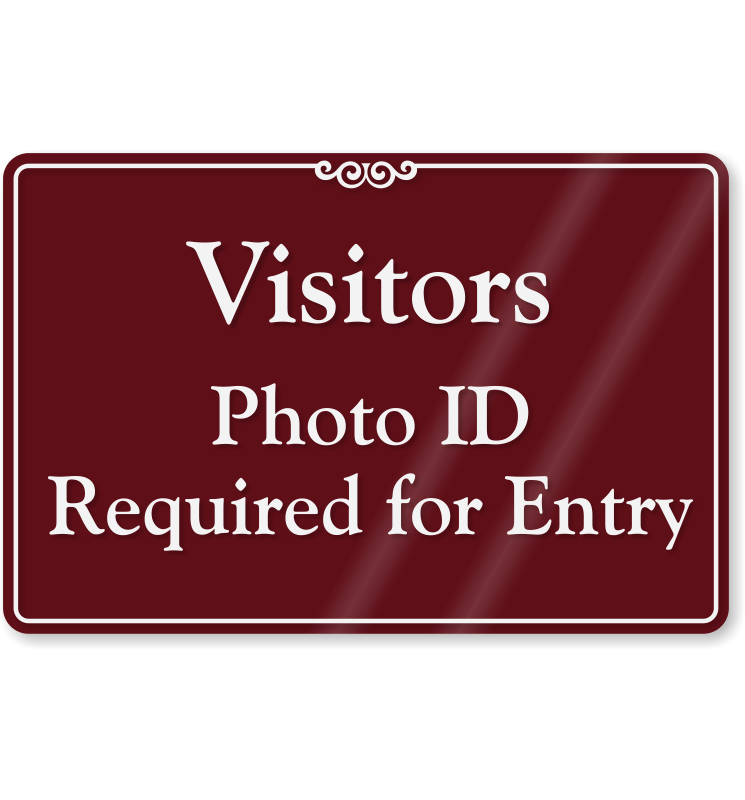 Printable photo id required sign printables signs 56 off