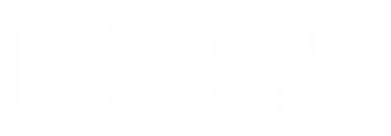 Physical Therapy Engraved Sign with Physiotherapist Symbol