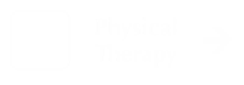 Physical Therapy Engraved Sign with Right Arrow Symbol