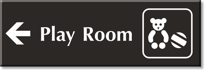 Come to my play room. Play sign.