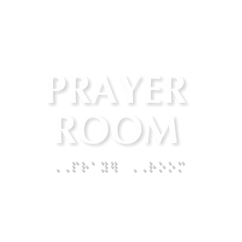 Prayer Room TactileTouch™ Sign with Braille