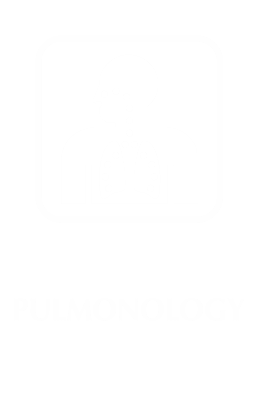 Pulmonology Engraved Hospital Sign with Respiratory Symbol