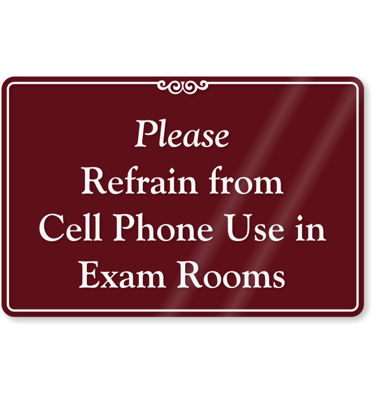 no cell phone usage