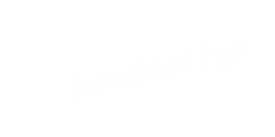 Scrambled Eggs Tabletop Tent Sign