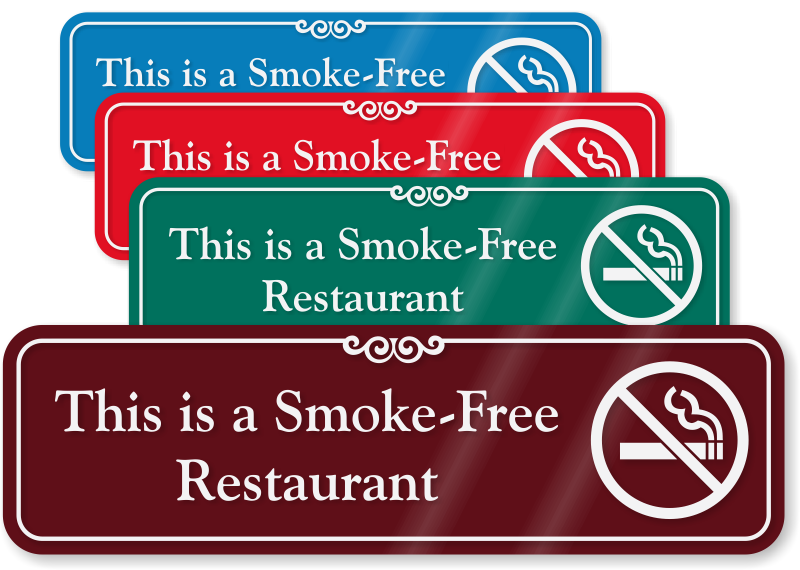 Designer No Smoking Signs | Deluxe No Smoking Signs