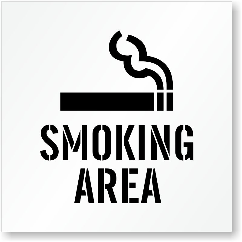 Smoking Area Signs