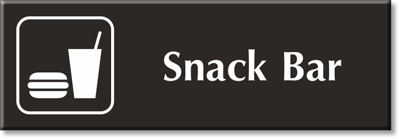 Snack Bar Engraved Sign Se 6487 