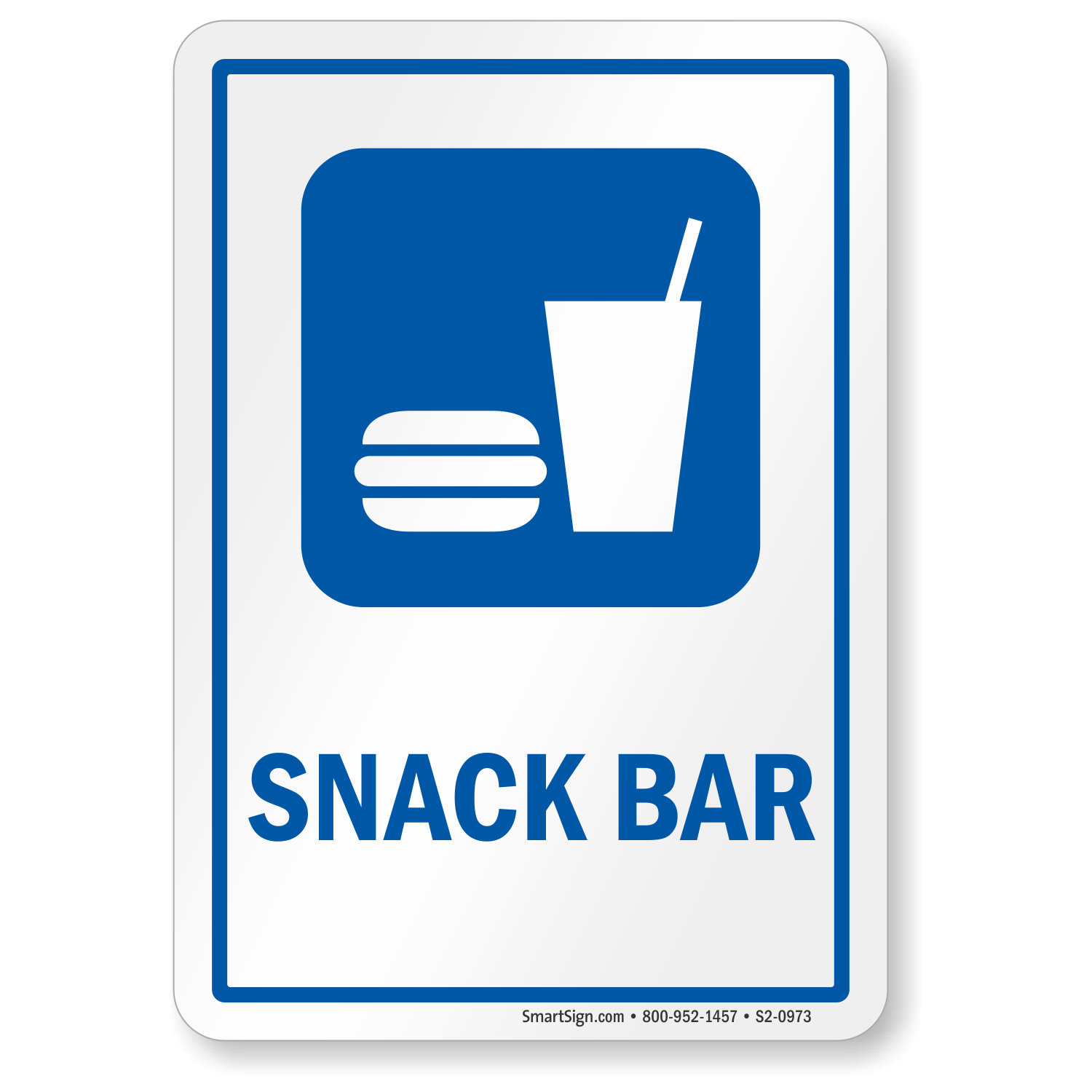 snack bar signage