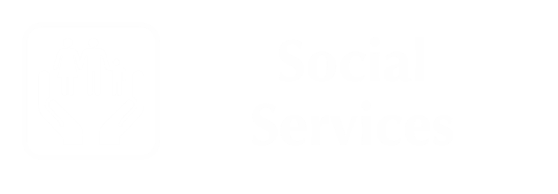 Social Services Engraved Sign with Family Counselor Symbol