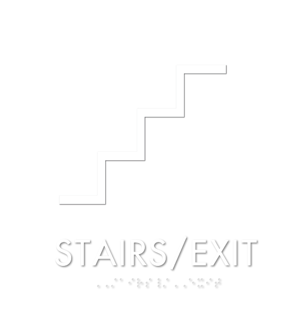 Stairs Exit Metro Regulatory Sign