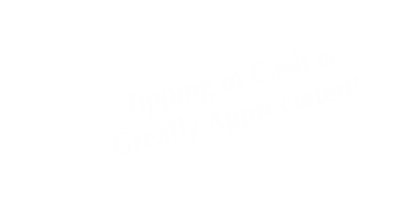 Tipping In Cash Is Greatly Appreciated Tent Sign