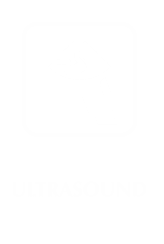 Ultrasound Engraved Hospital Sign with Pregnancy Scan Symbol