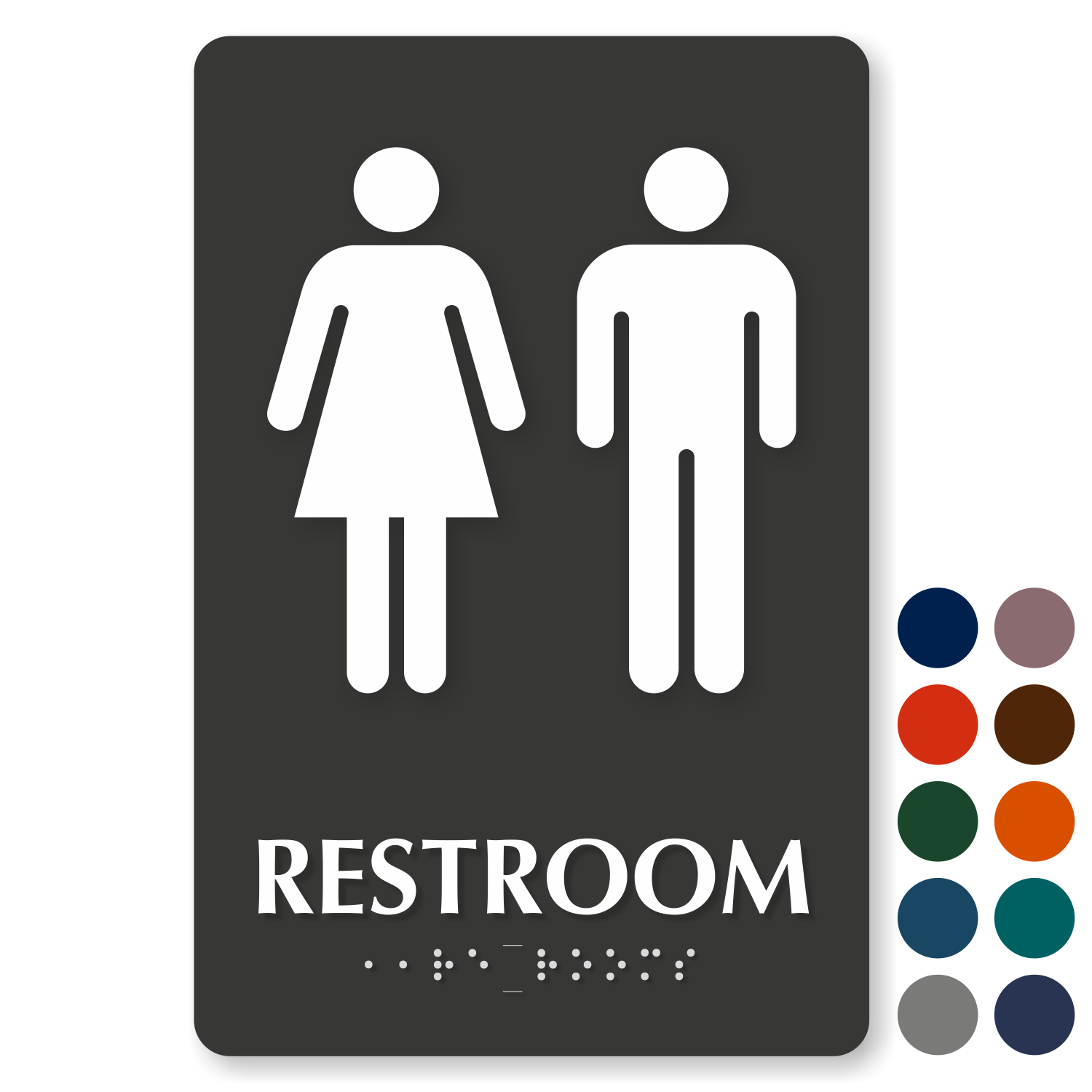 Restroom Signs - 500+ Stock &amp; Custom ADA Bathroom Signs