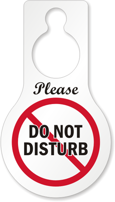 Please Do Not Disturb Door Hang Tags Pear Shaped Sku Tg 0475