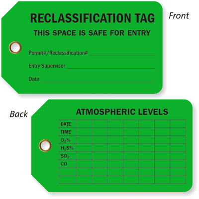 Confined Space Tags