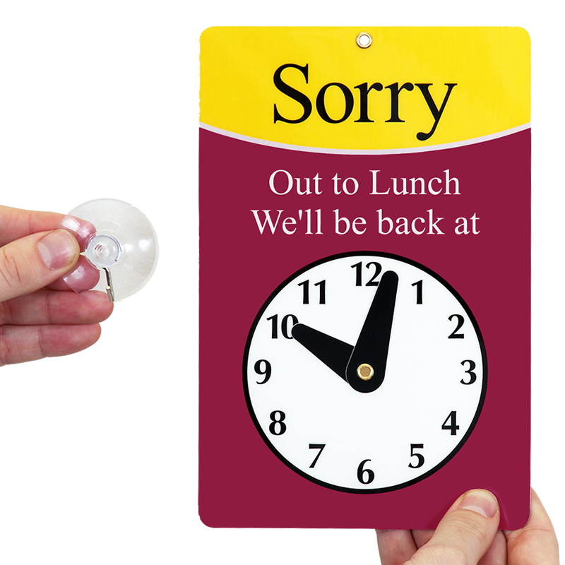 lunch break clock