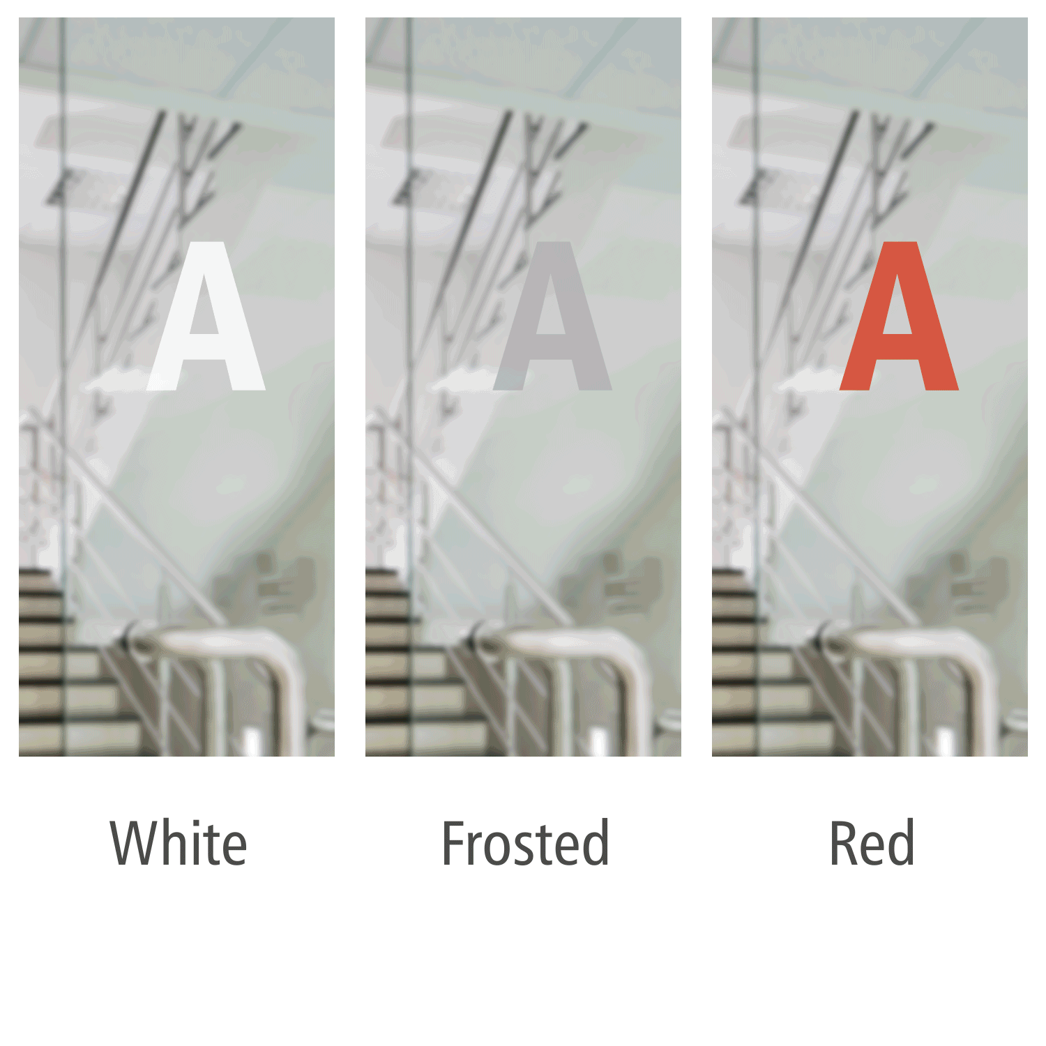 Die Cut Emergency Exit Only Glass Decal Labels, SKU LB1700