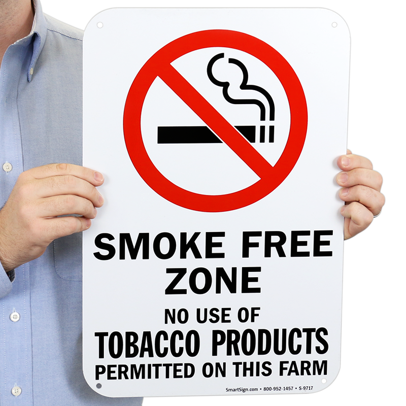 Use Of Tobacco Products Not Permitted on This Farm Sign, SKU: S-9717